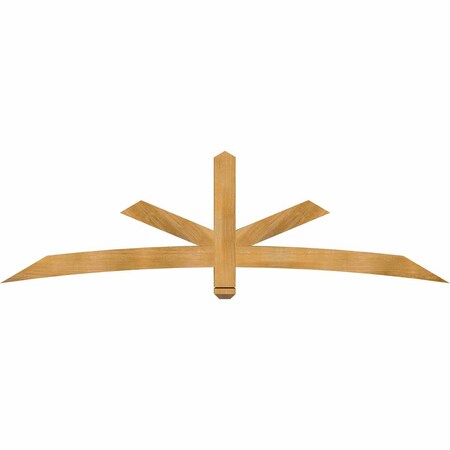 Ekena Millwork Alberta Rough Sawn Timber Gable Bracket, Western Red Cedar, 84"W x 24"H x 4"D x 4"F, 7/12 Pitch GBW084X24X0404ALB00RWR